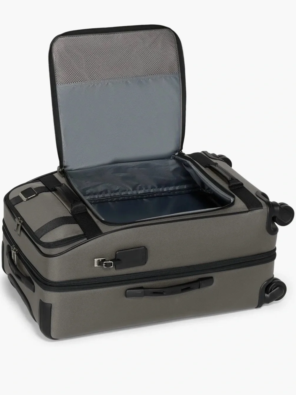 Tumi Merge Continental Front Lid 4 Wheeled Carry on Grey/Black